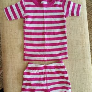 Hanna Andersson Pink and White Striped Set